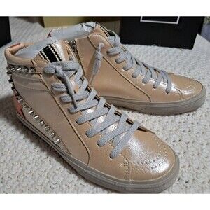 New ShuShop RIRI Shoes Sneakers Women’s Size 8 High Top Laced Casual Zip Rock